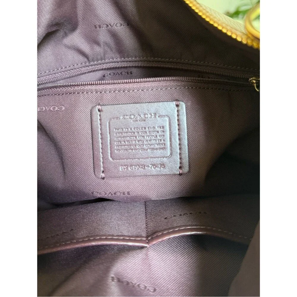 Coach Sutton Hobo with Scallop Rivets Crossbody Shoulder Bag 76436 Stone Taupe